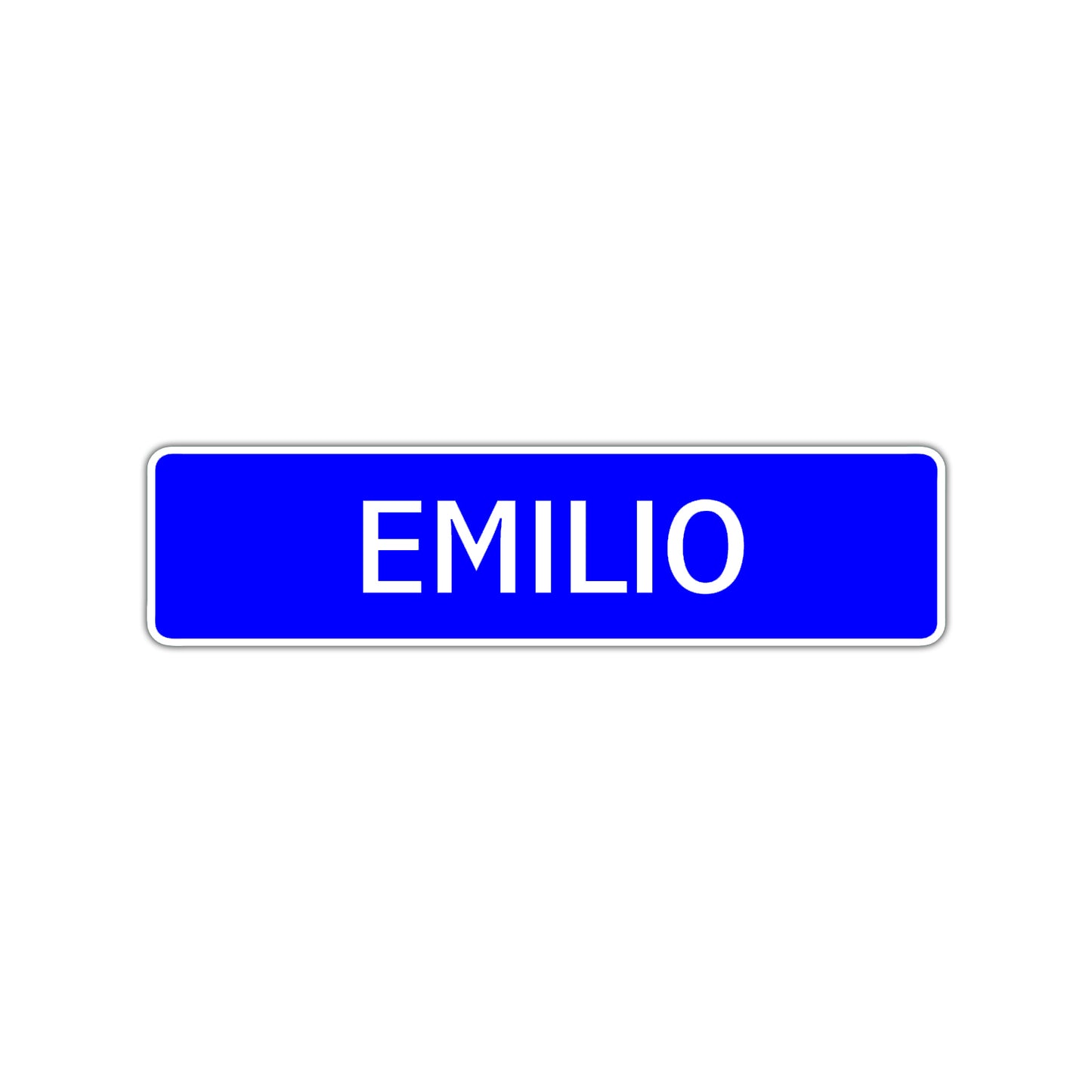 Emilio Street Sign Children Name Room Plate