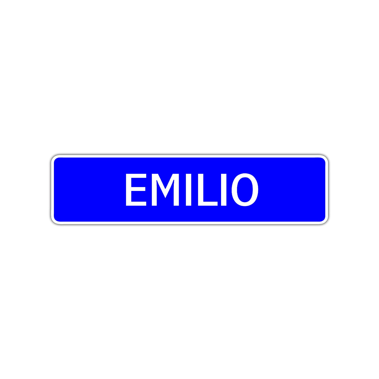 Emilio Street Sign Children Name Room Plate