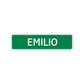 Emilio Street Sign Children Name Room Plate