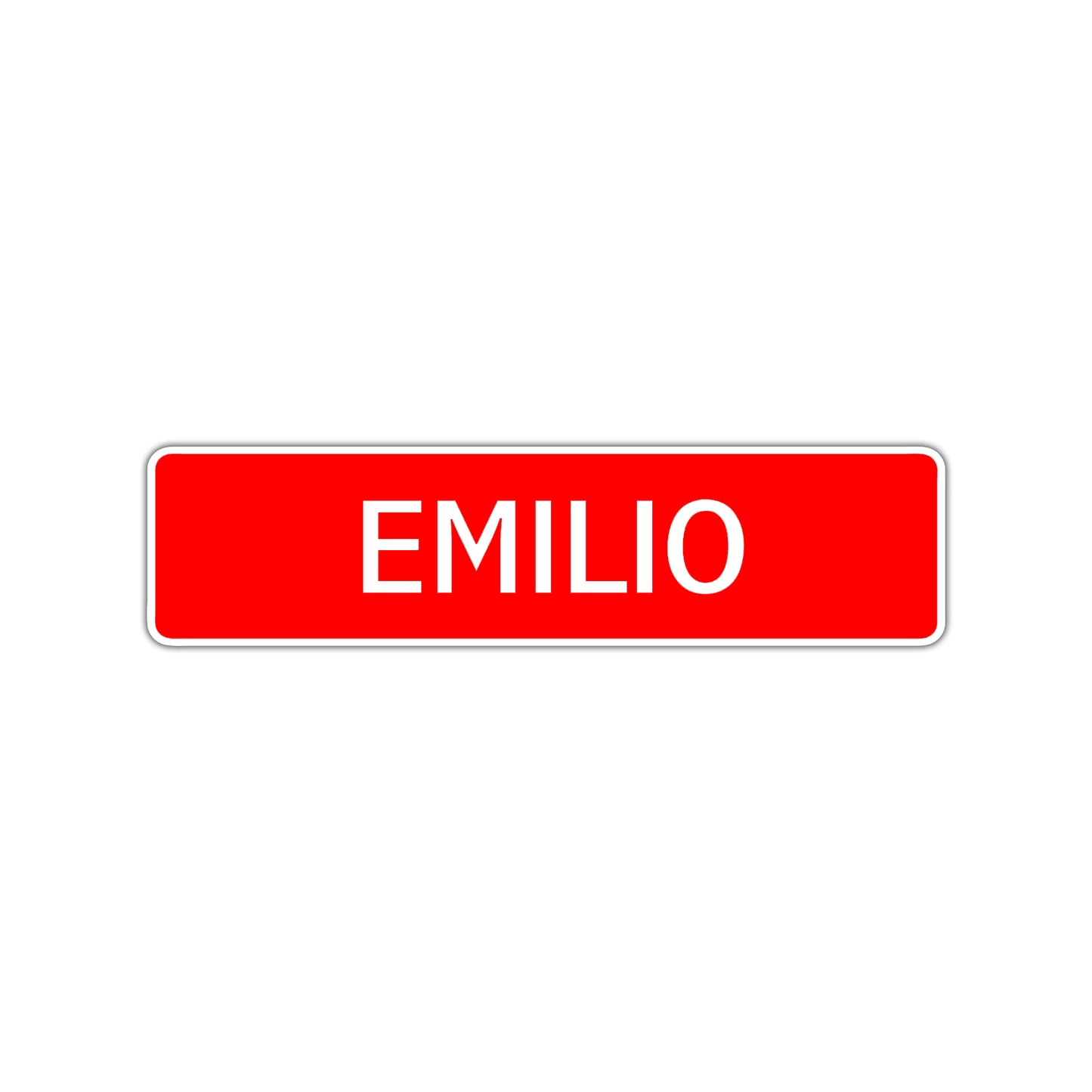 Emilio Street Sign Children Name Room Plate