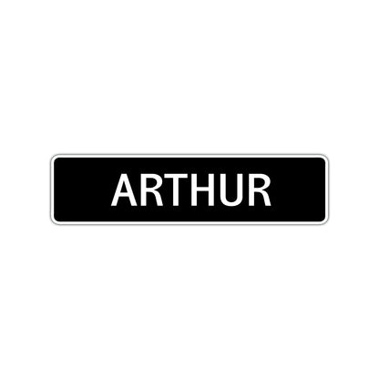 Arthur Street Sign Children Name Room Plate