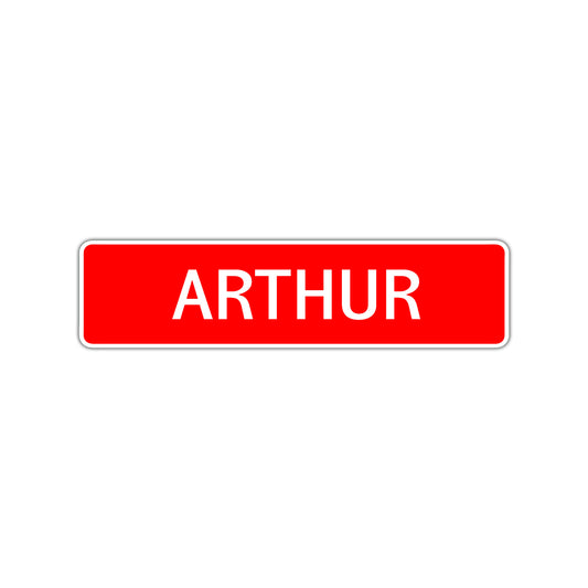Arthur Street Sign Children Name Room Plate