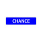 Chance Street Sign Children Name Room Plate