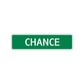 Chance Street Sign Children Name Room Plate
