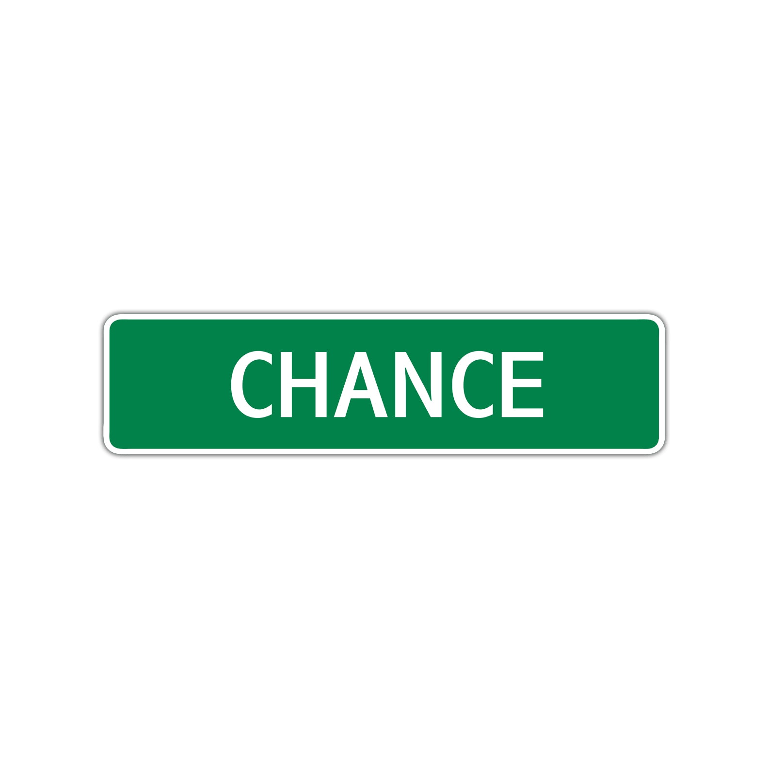 Chance Street Sign Children Name Room Plate