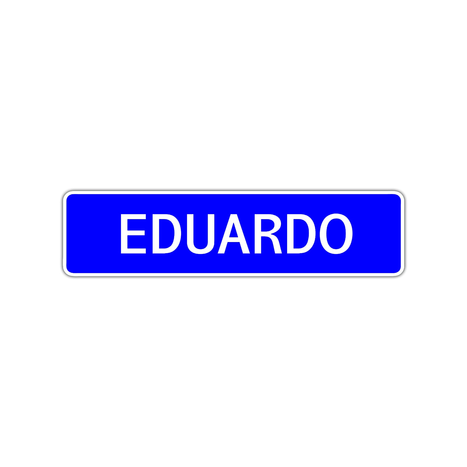 Eduardo Street Sign Children Name Room Plate