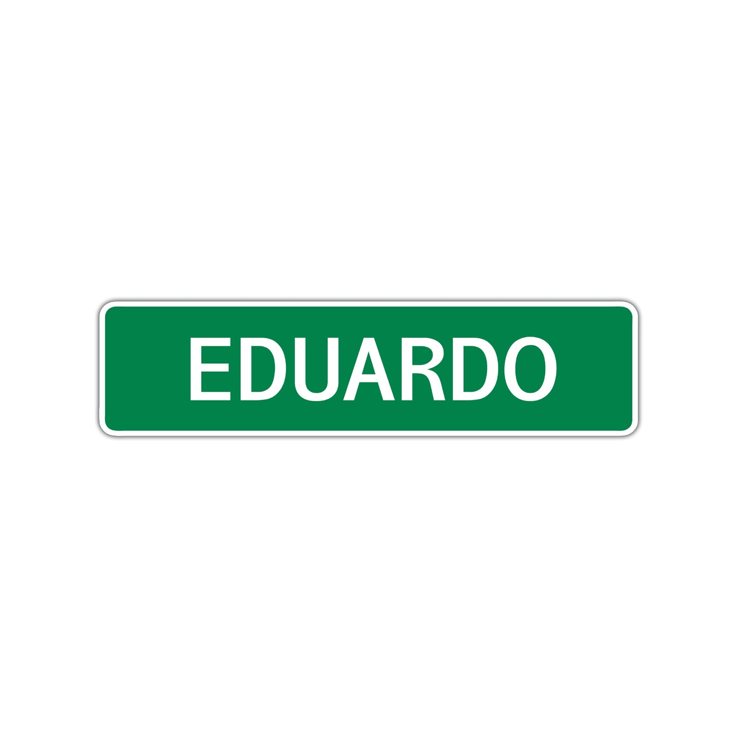 Eduardo Street Sign Children Name Room Plate