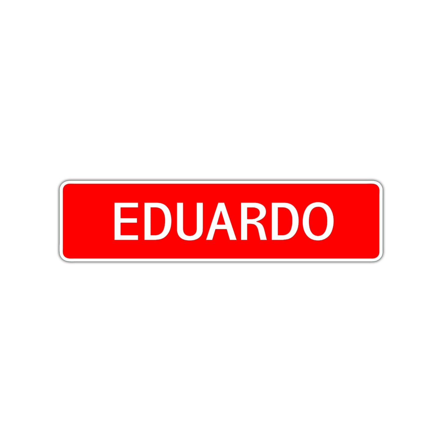 Eduardo Street Sign Children Name Room Plate