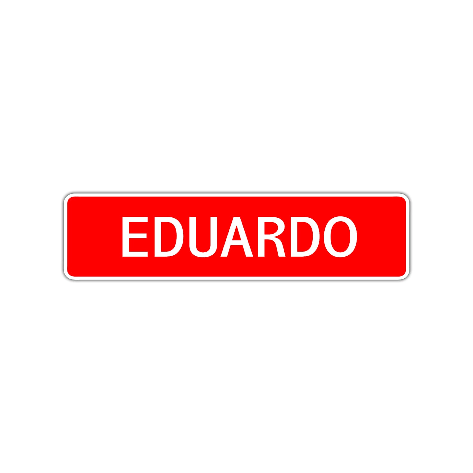 Eduardo Street Sign Children Name Room Plate