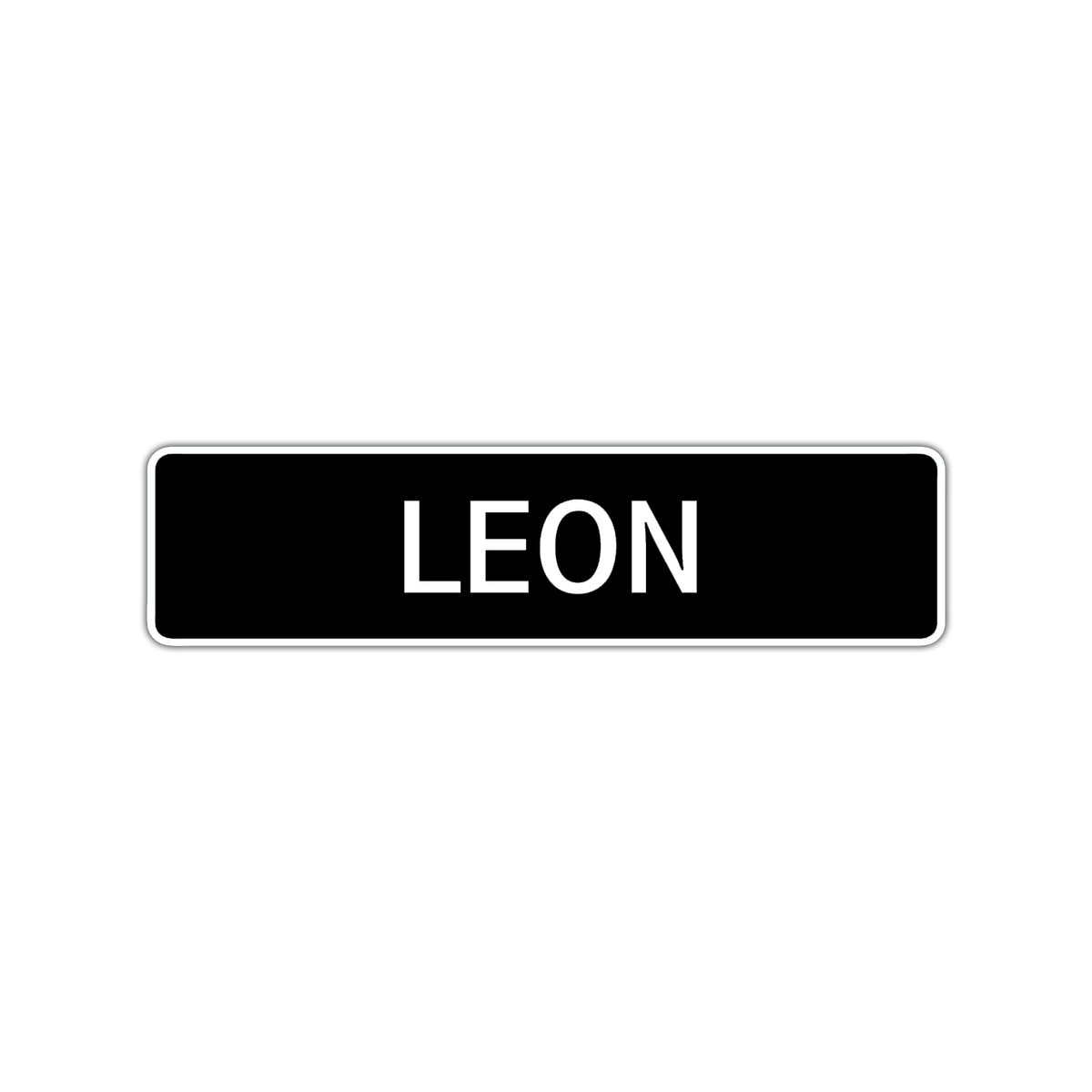 Leaons Sign Leon Street Sign Children Name Room Plate – Sign Fever