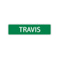 Travis Street Sign Children Name Room Plate