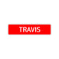Travis Street Sign Children Name Room Plate