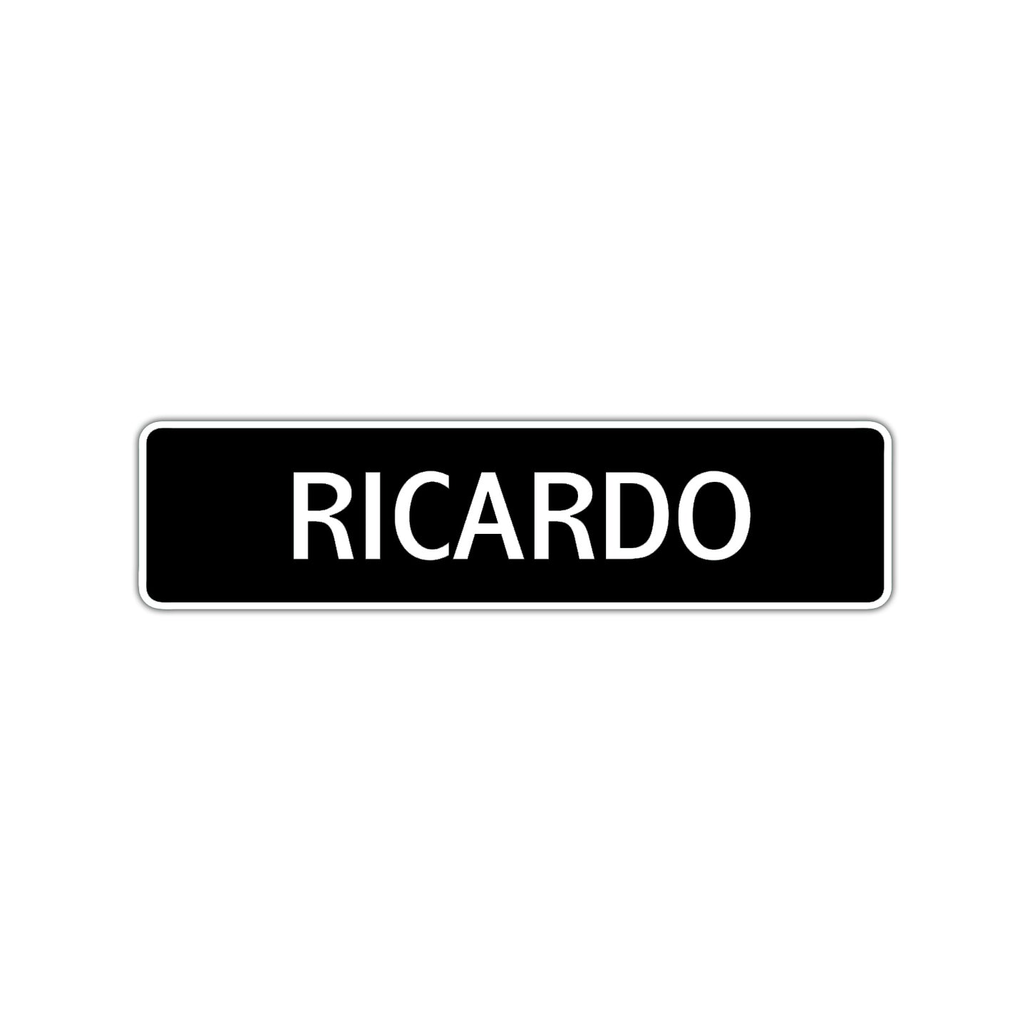 Ricardo Street Sign Children Name Room Plate