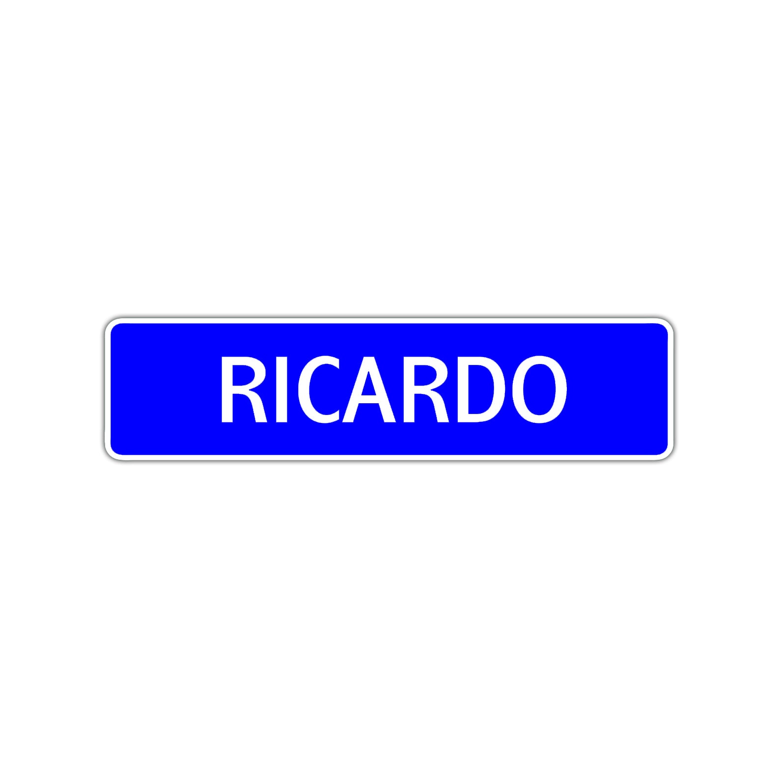 Ricardo Street Sign Children Name Room Plate