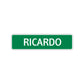Ricardo Street Sign Children Name Room Plate