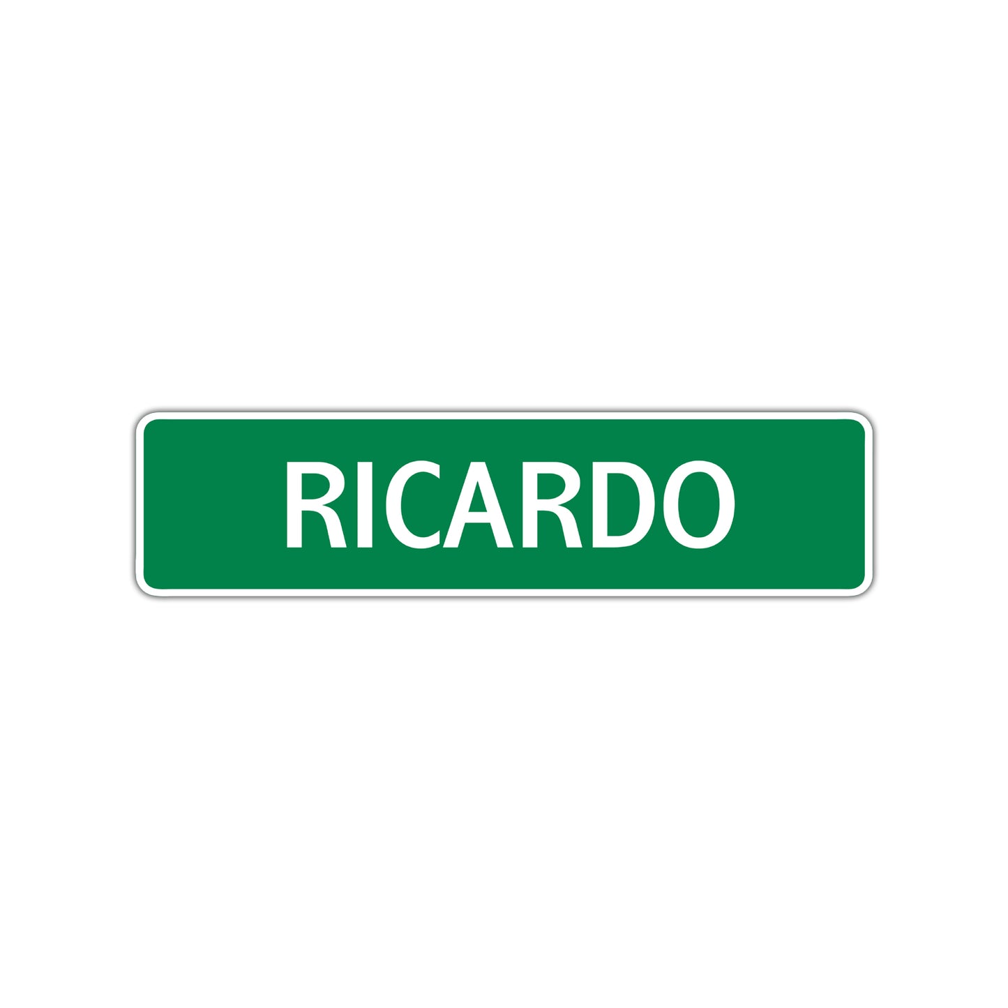 Ricardo Street Sign Children Name Room Plate