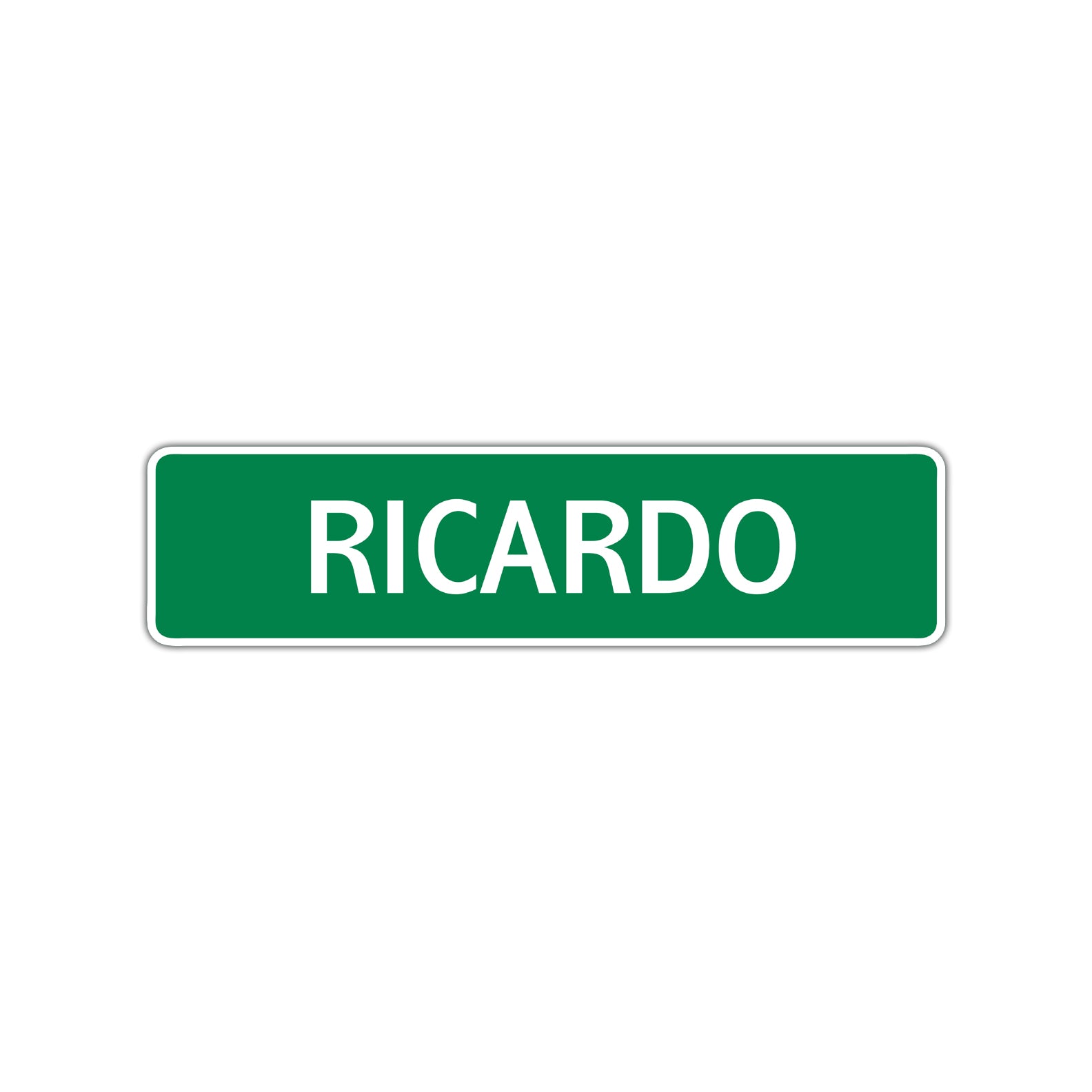 Ricardo Street Sign Children Name Room Plate