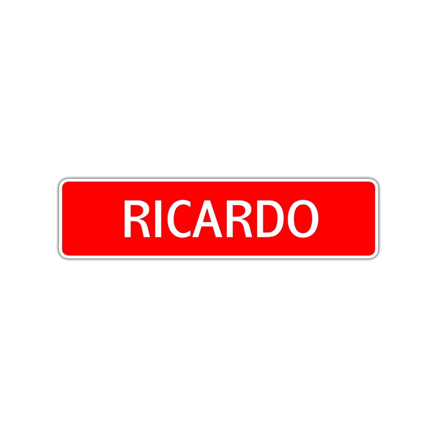 Ricardo Street Sign Children Name Room Plate