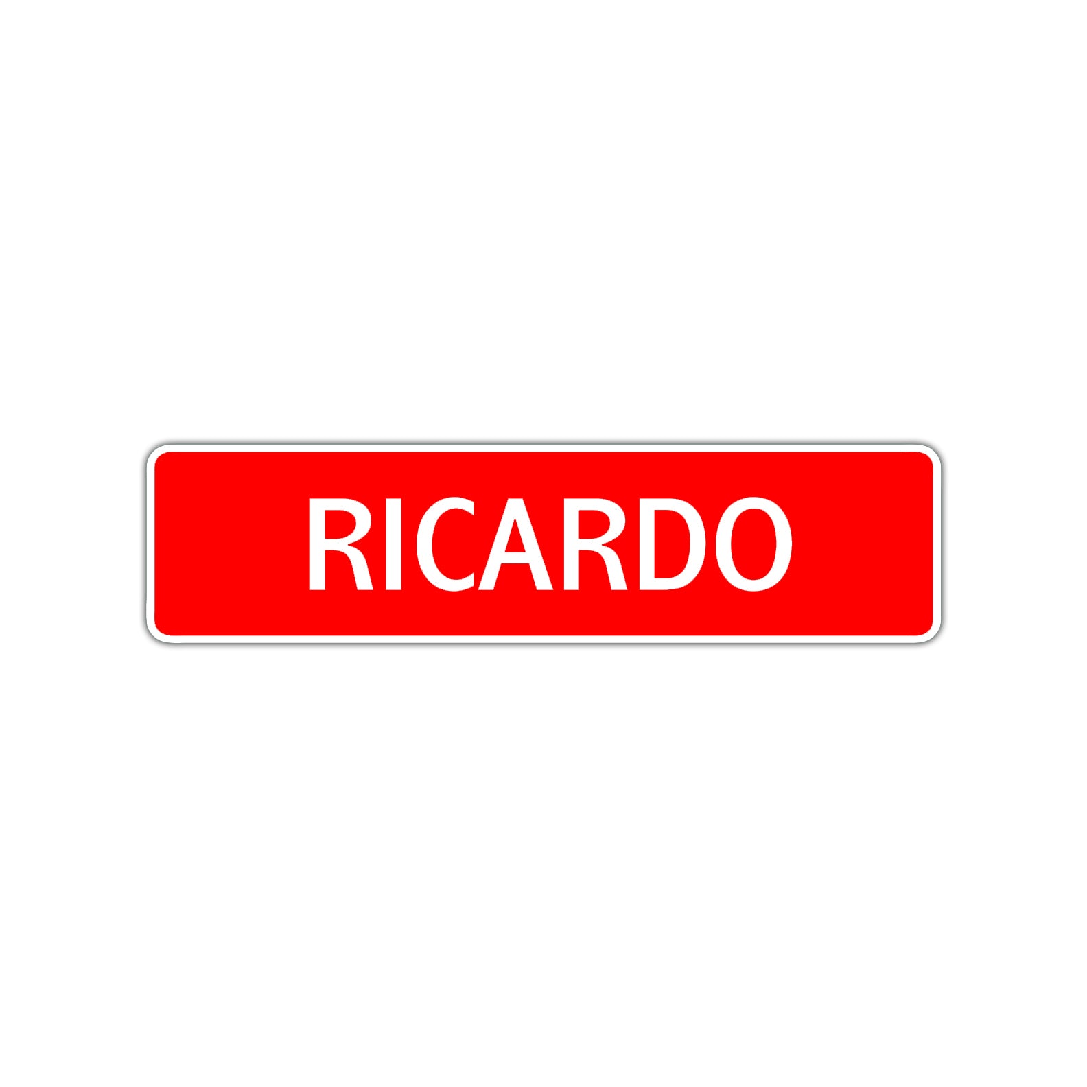 Ricardo Street Sign Children Name Room Plate