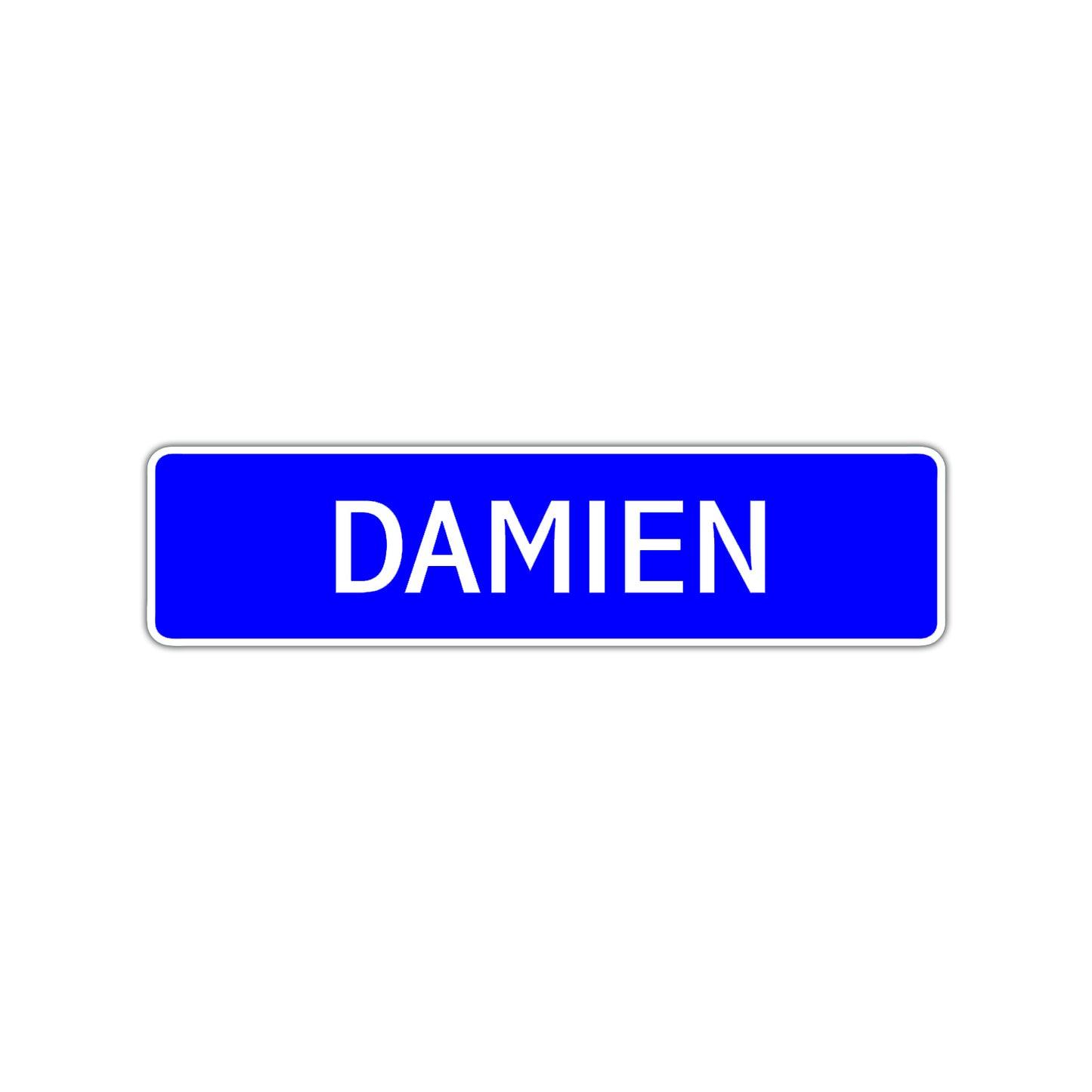 Damien Street Sign Children Name Room Plate