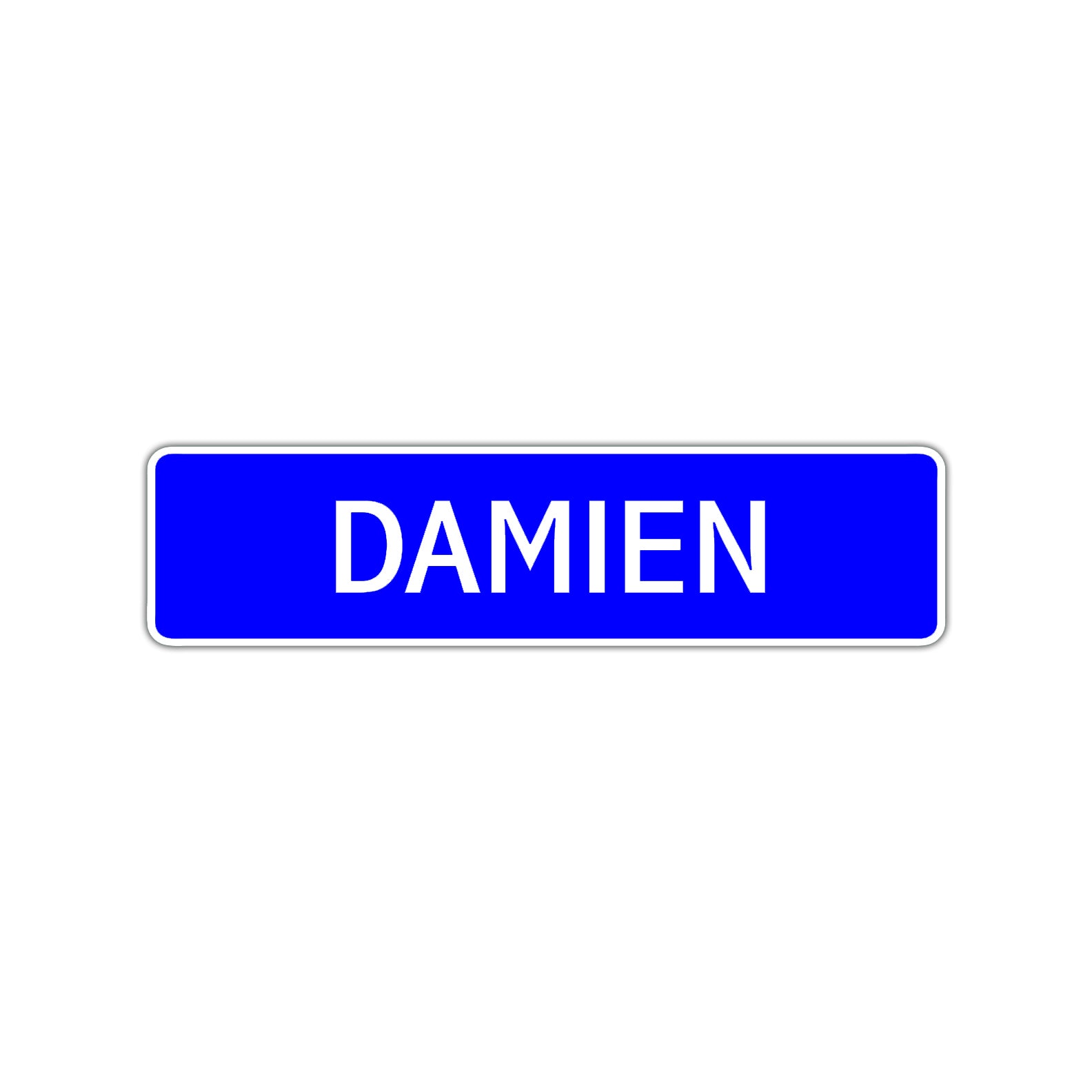 Damien Street Sign Children Name Room Plate