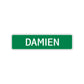 Damien Street Sign Children Name Room Plate