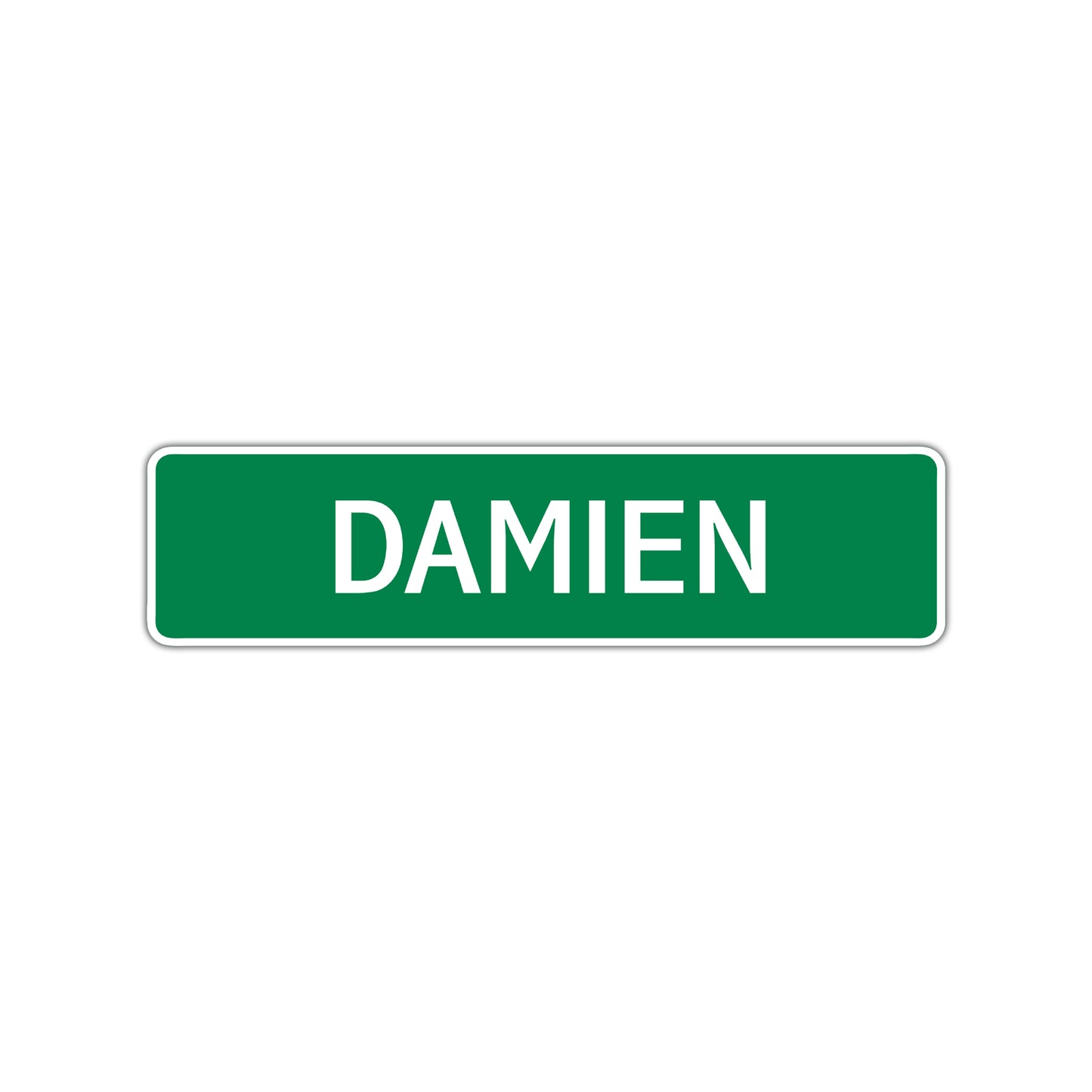 Damien Street Sign Children Name Room Plate