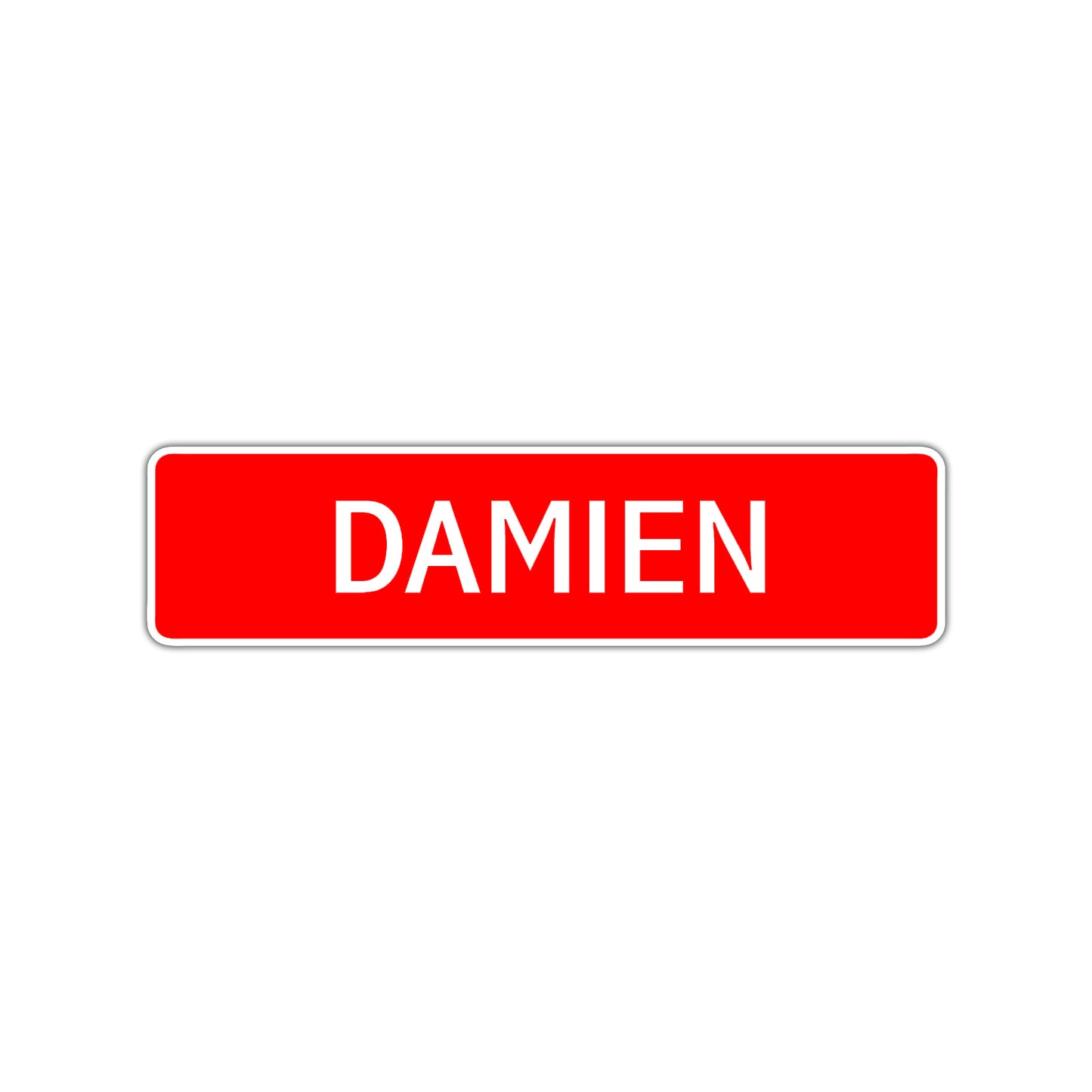 Damien Street Sign Children Name Room Plate