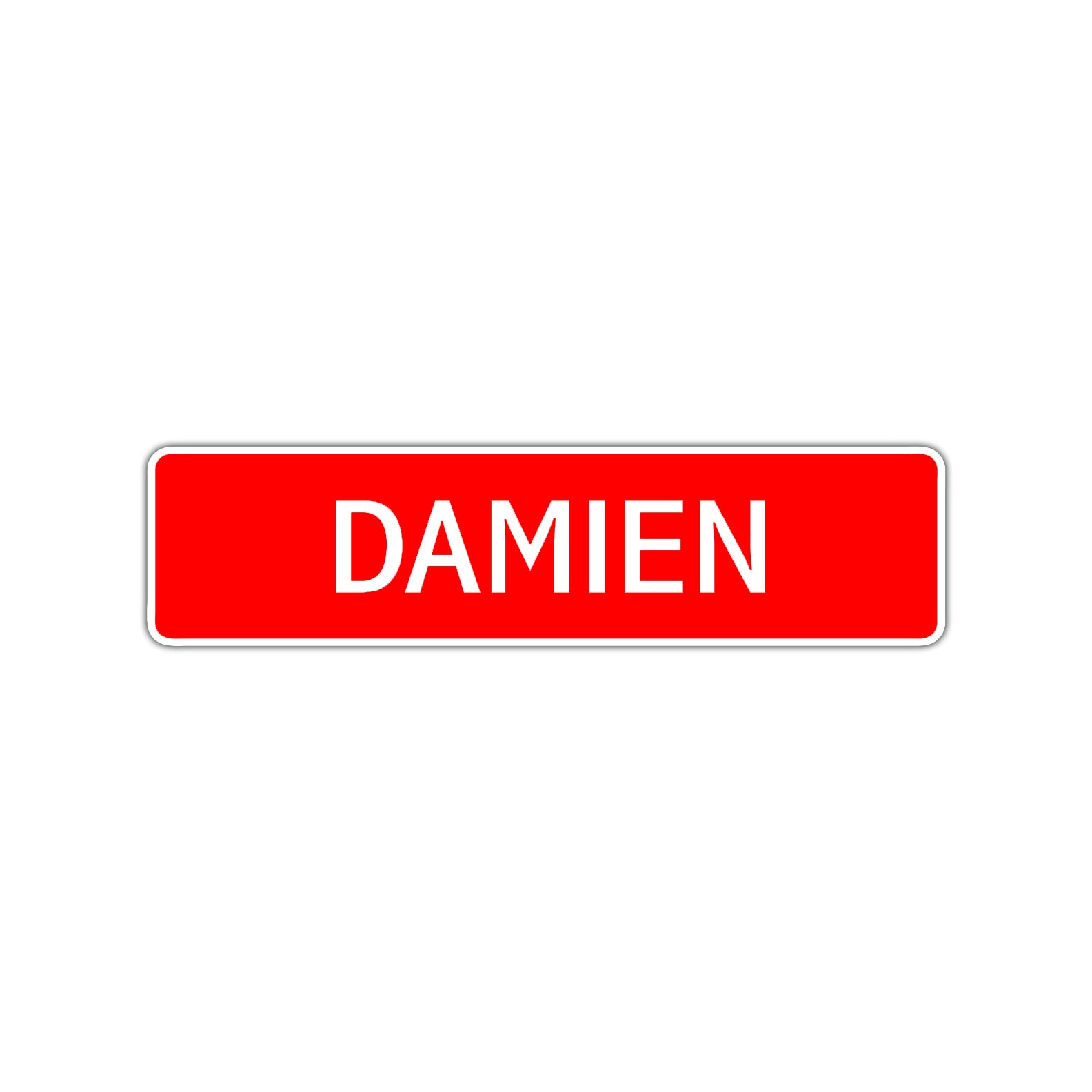 Damien Street Sign Children Name Room Plate