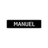 Manuel Street Sign Children Name Room Plate