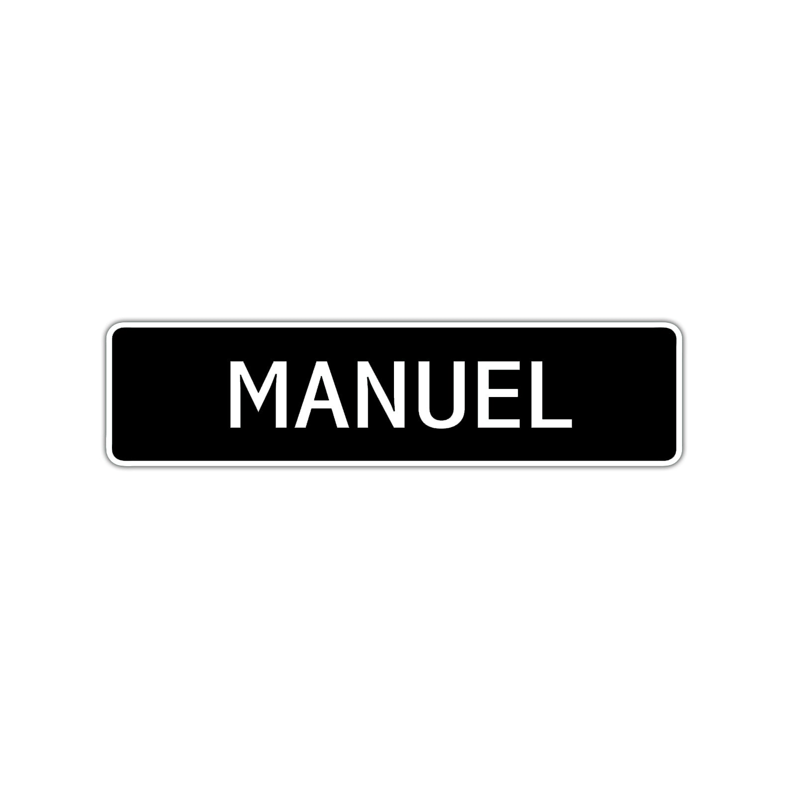 Manuel Street Sign Children Name Room Plate