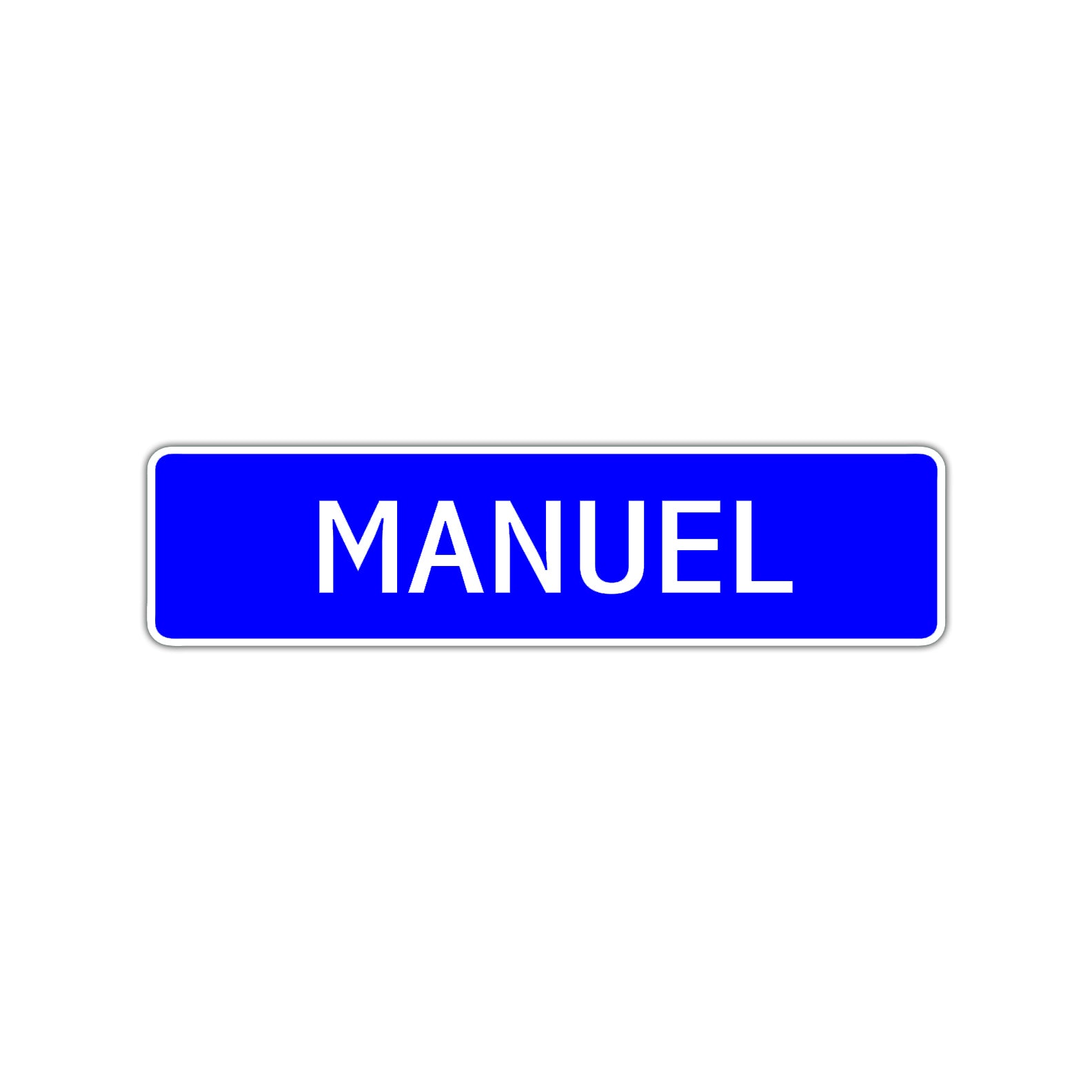 Manuel Street Sign Children Name Room Plate