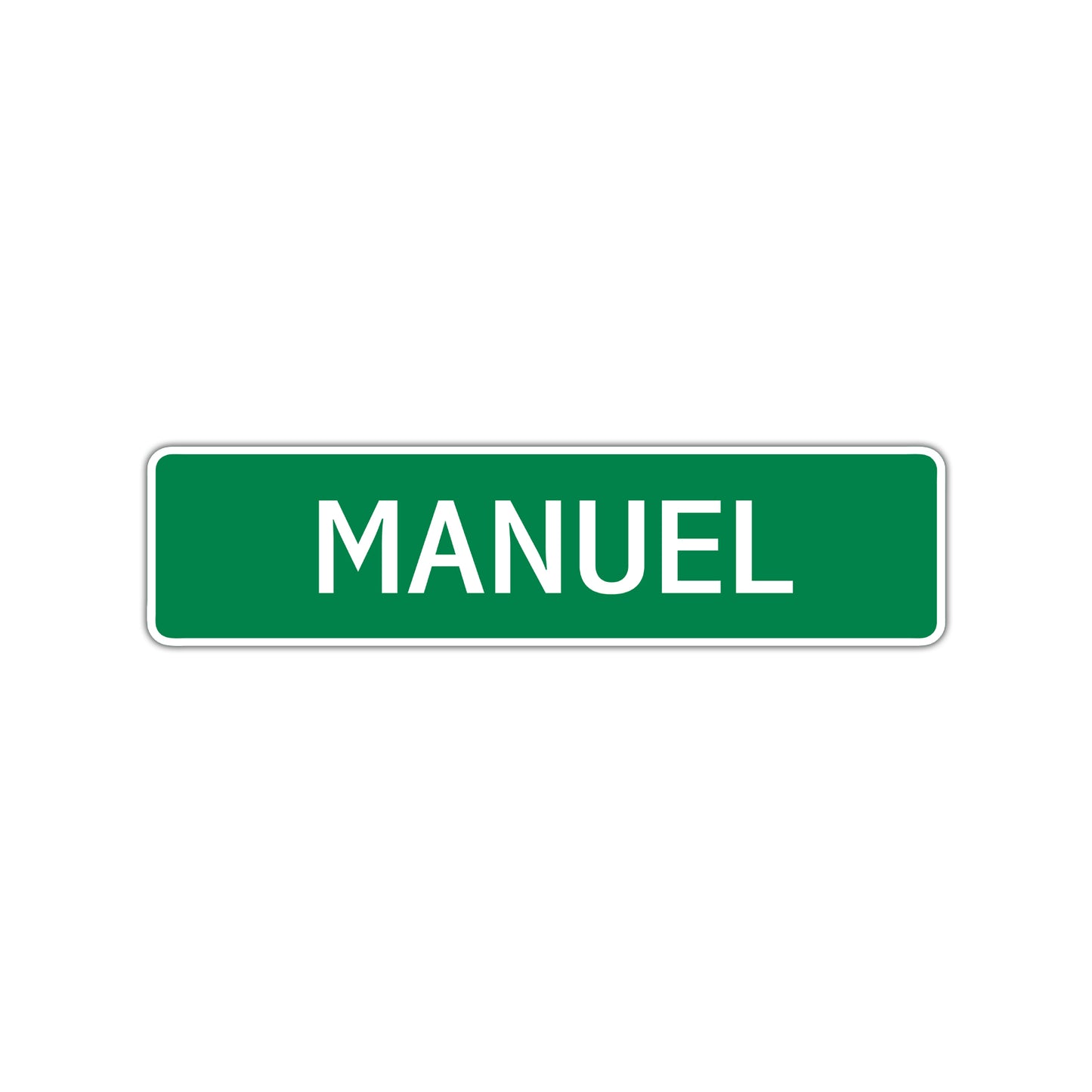 Manuel Street Sign Children Name Room Plate