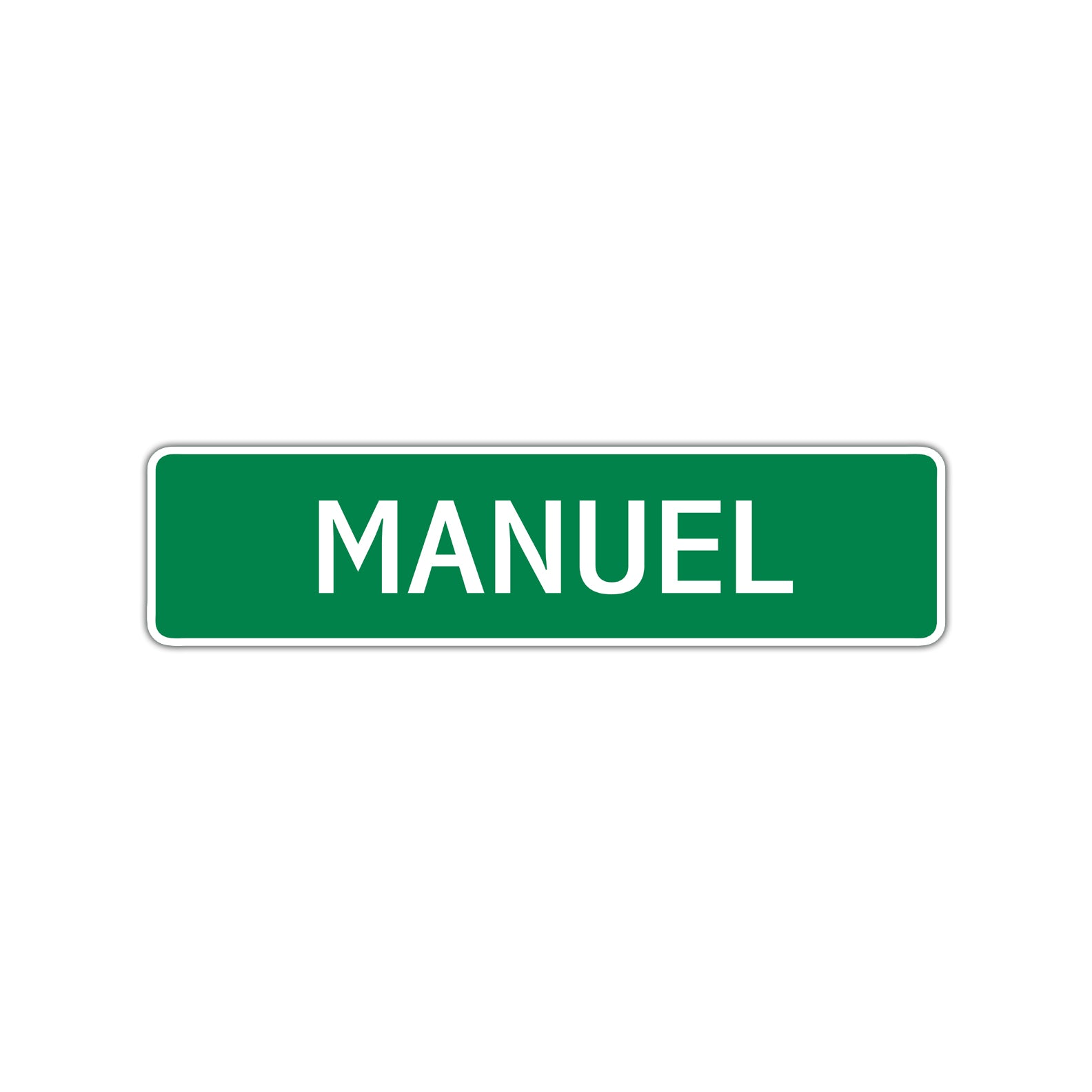 Manuel Street Sign Children Name Room Plate