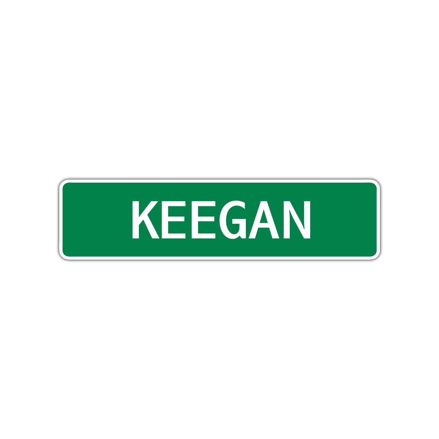 Keegan Street Sign Children Name Room Plate 