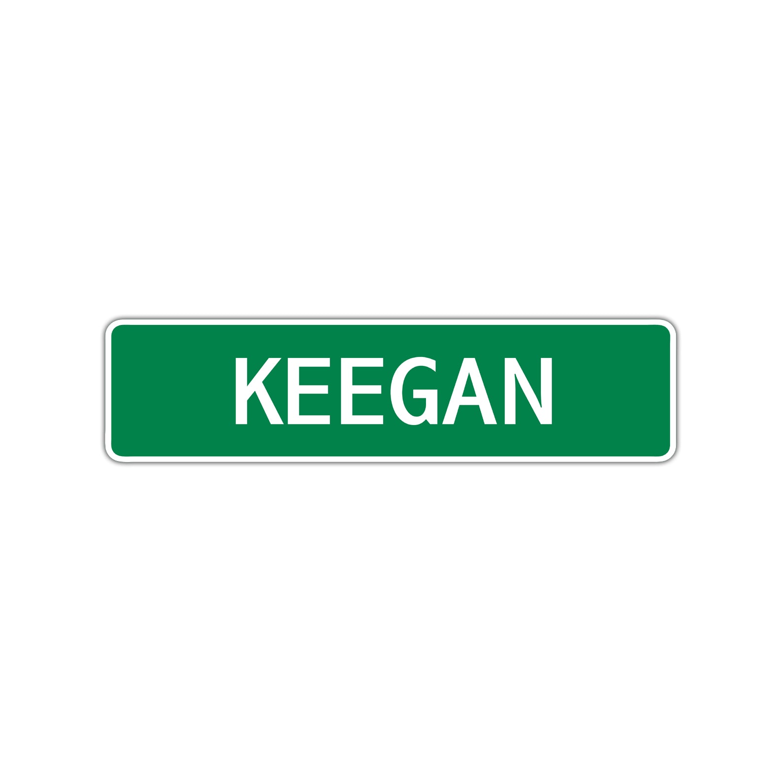 Keegan Street Sign Children Name Room Plate 