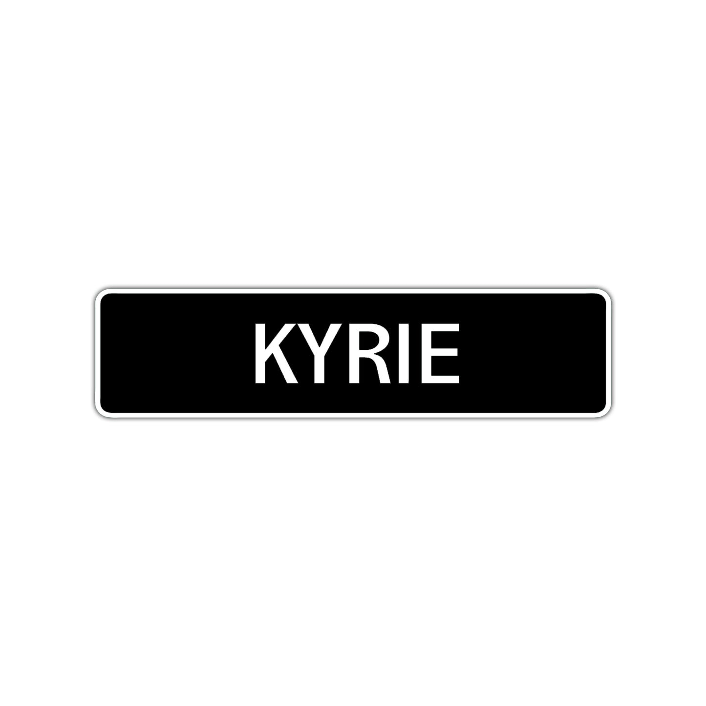 Kyrie Street Sign Children Name Room Plate