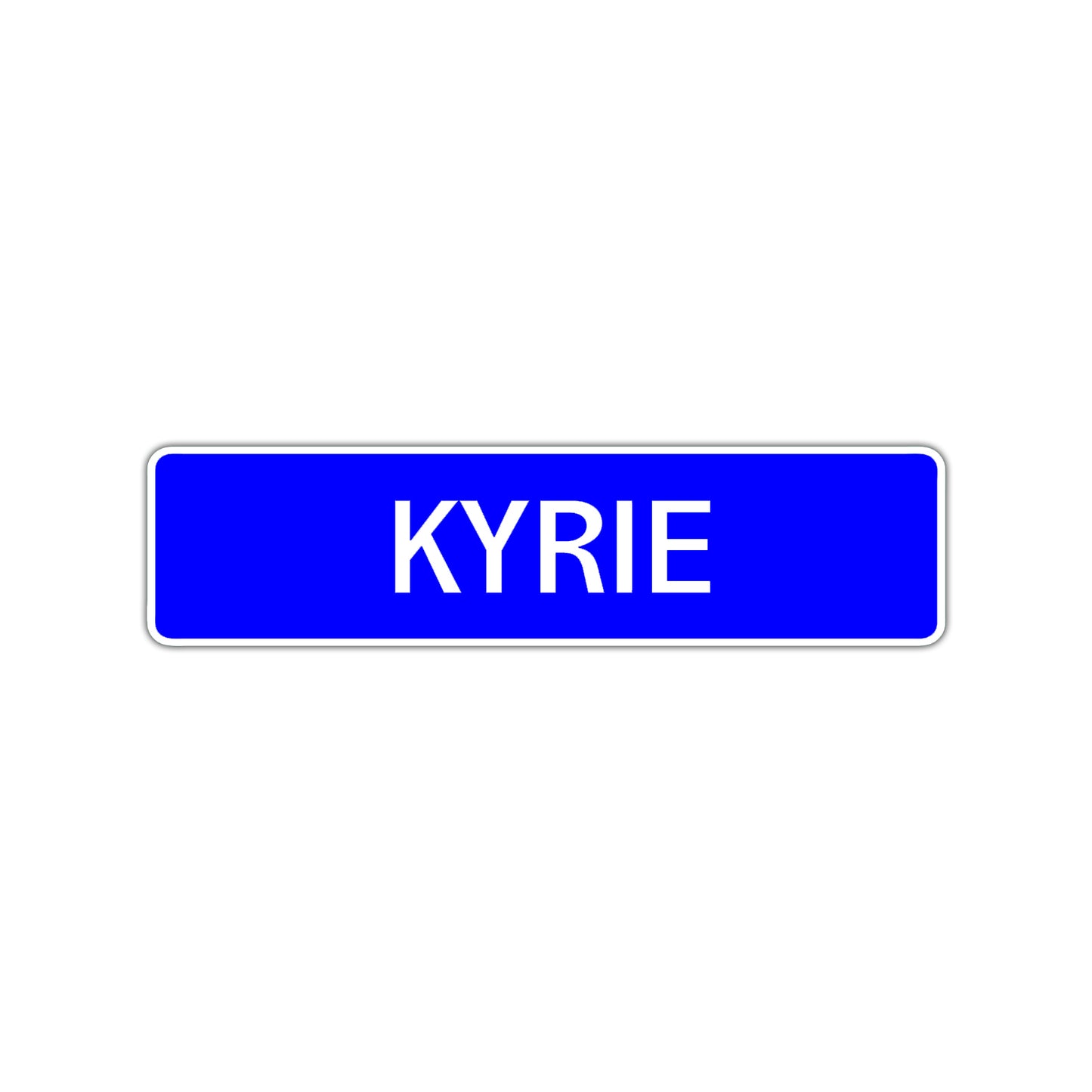 Kyrie Street Sign Children Name Room Plate