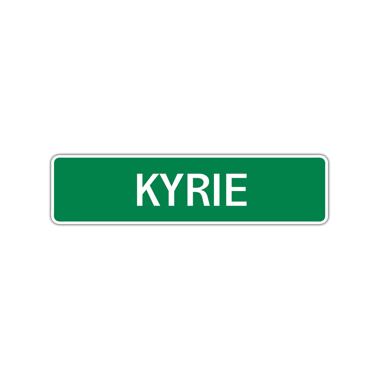 Kyrie Street Sign Children Name Room Plate