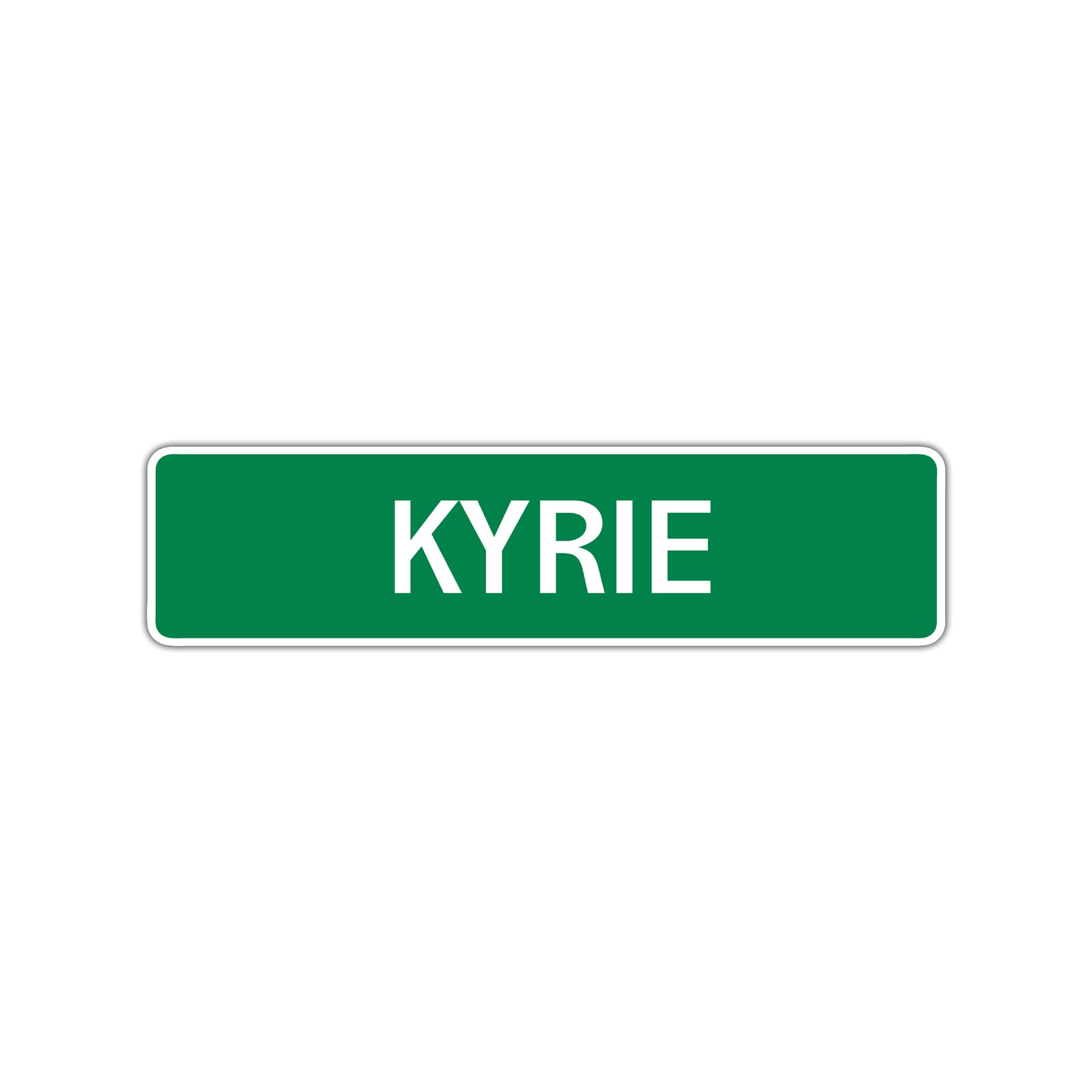 Kyrie Street Sign Children Name Room Plate