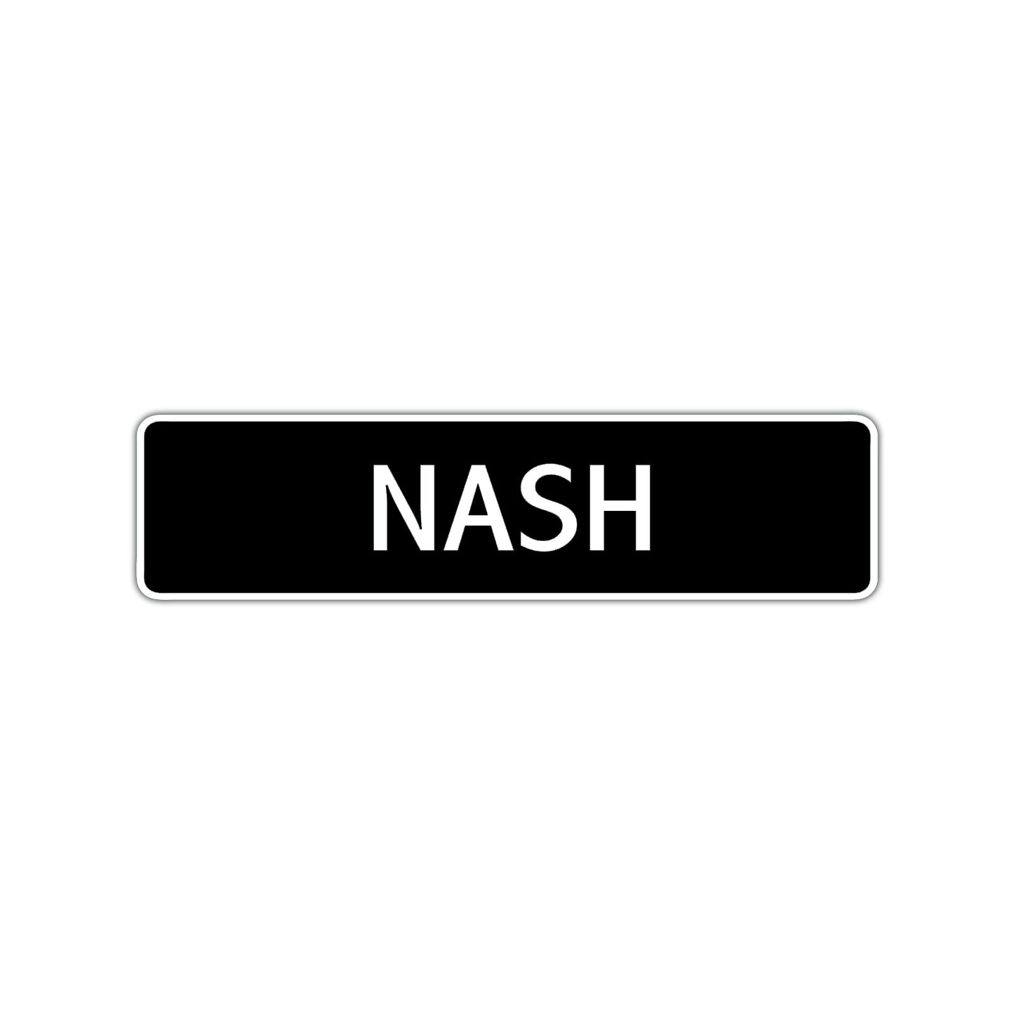 Nash Street Sign Children Name Room Plate