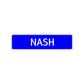Nash Street Sign Children Name Room Plate