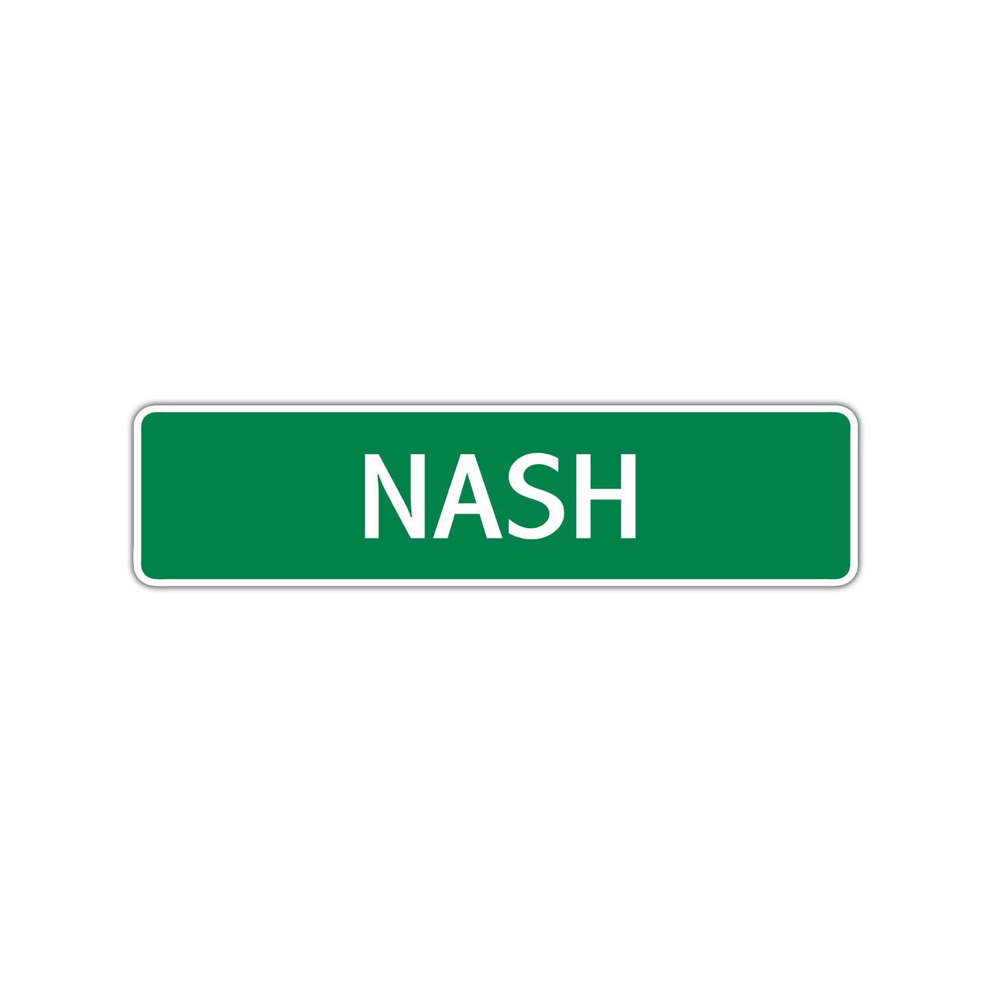 Nash Street Sign Children Name Room Plate