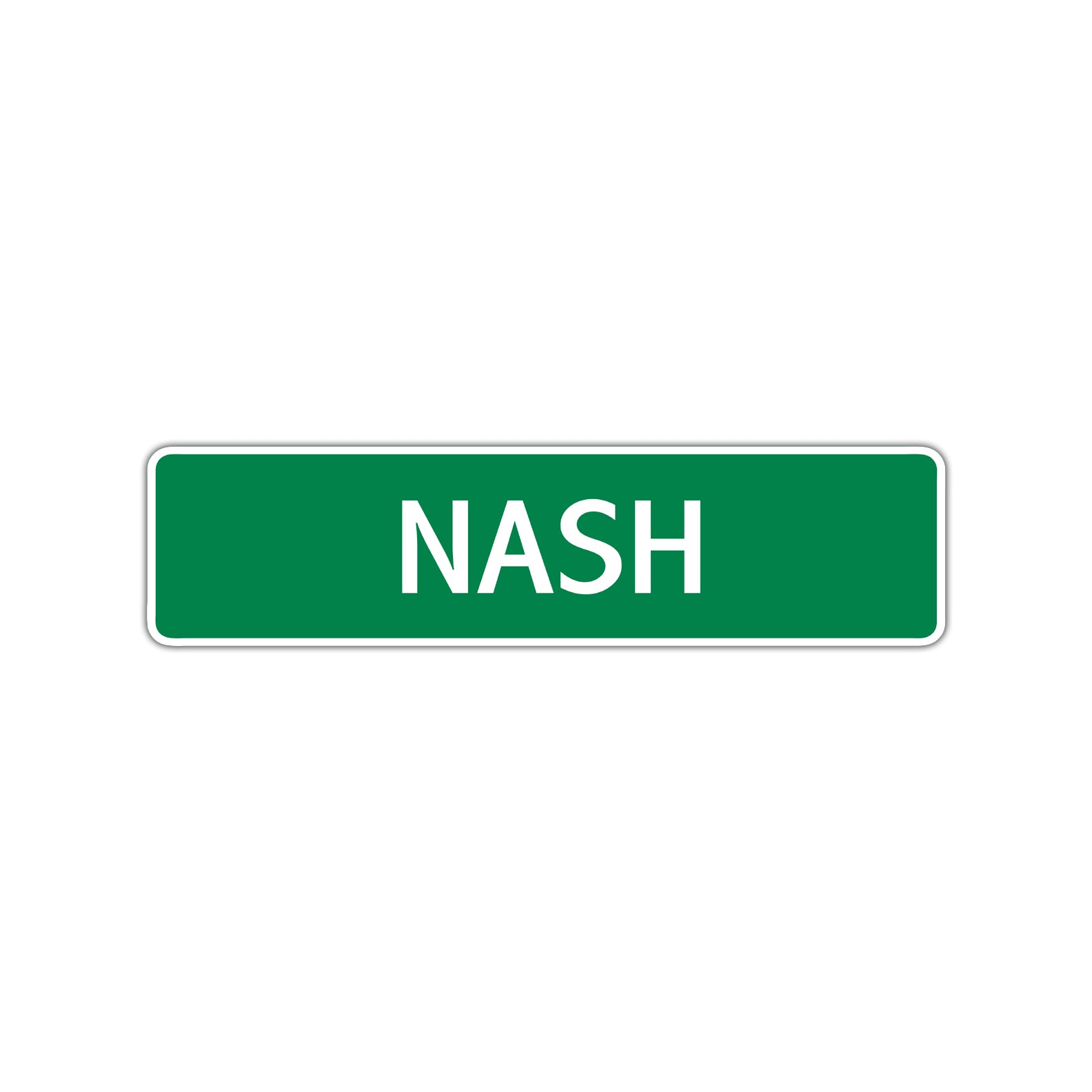 Nash Street Sign Children Name Room Plate