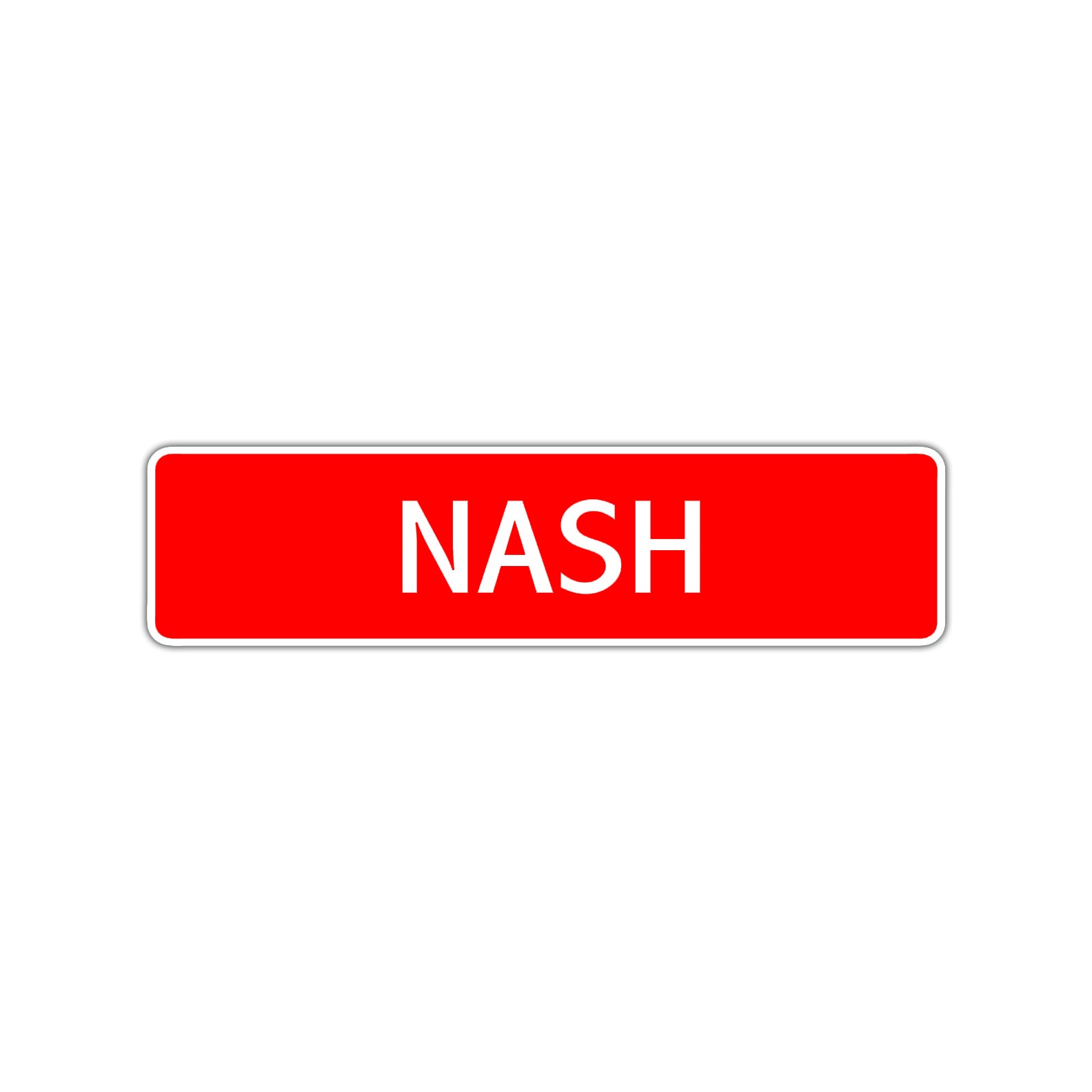 Nash Street Sign Children Name Room Plate