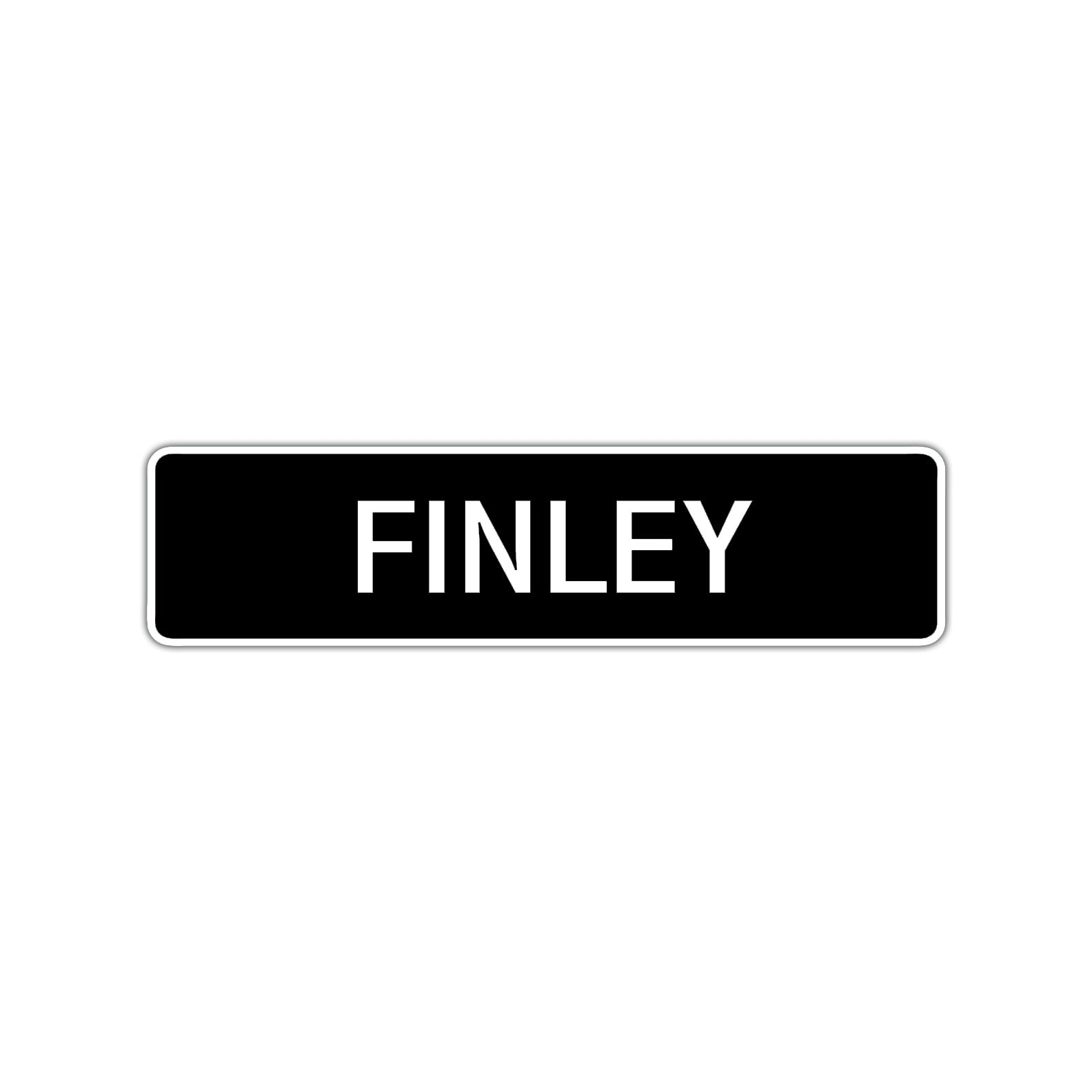 Finley Street Sign Children Name Room Plate