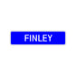 Finley Street Sign Children Name Room Plate