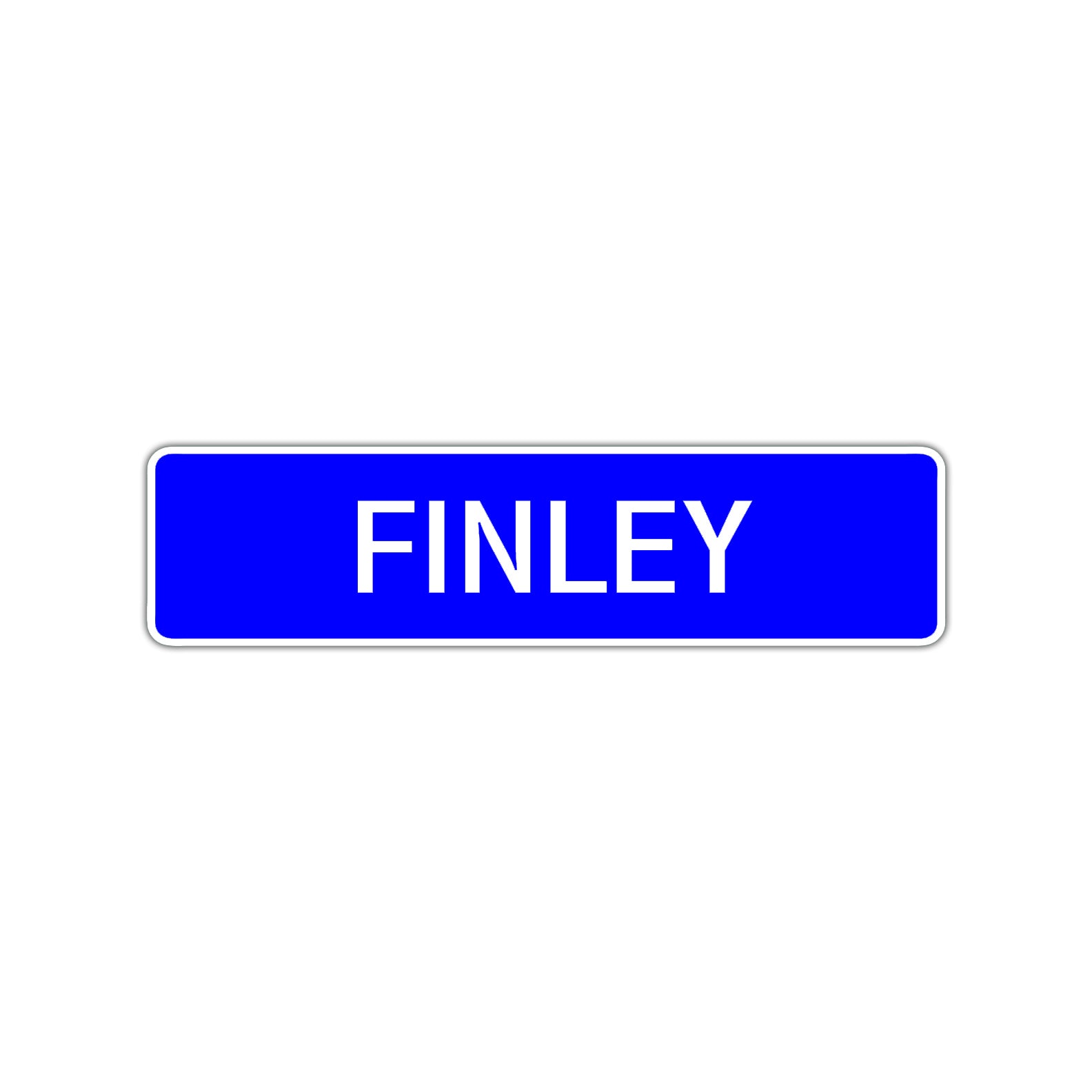 Finley Street Sign Children Name Room Plate