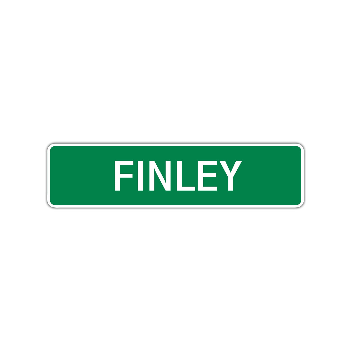Finley Street Sign Children Name Room Plate