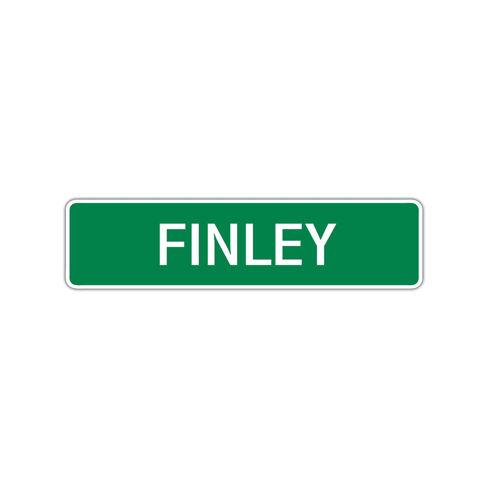 Finley Street Sign Children Name Room Plate